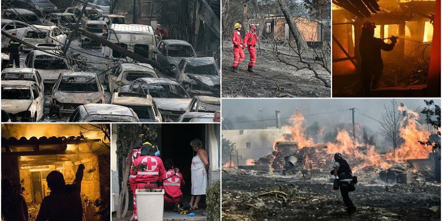 Yunanistan'daki Yangın Faciasında Bilanço Ağırlaşıyor