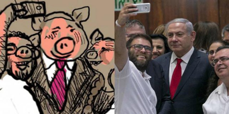 Netanyahu'yu Domuz Şeklinde Çizen Karikatürist Kovuldu