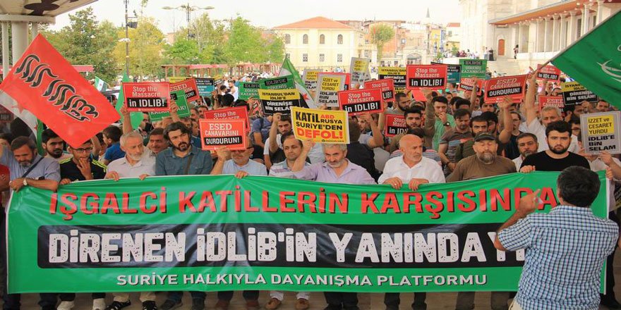 İdlib’e Yönelik İşgal Hazırlığı İstanbul’da Protesto Edildi