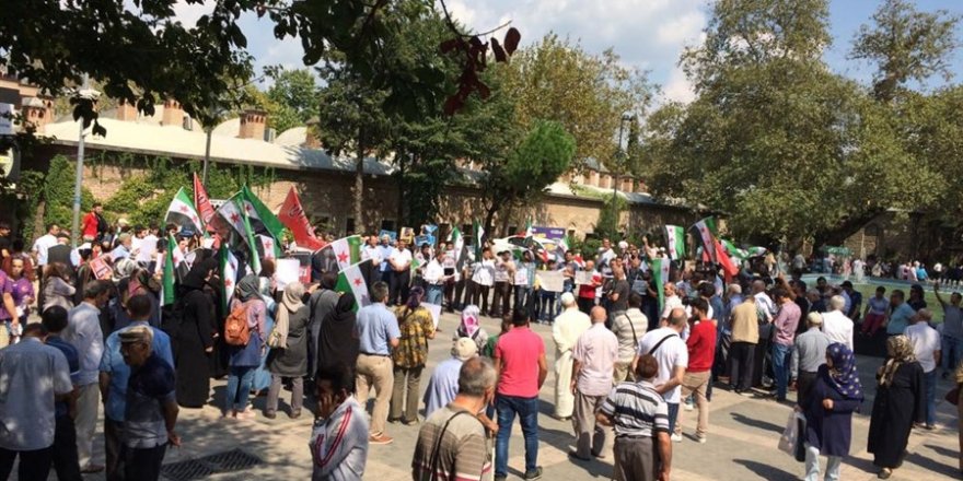 İdlib’e Yönelik İşgal Girişimi Bursa’da Protesto Edildi