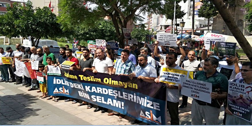 İdlib’e Yönelik İşgal Girişimi Adana'da Protesto Edildi