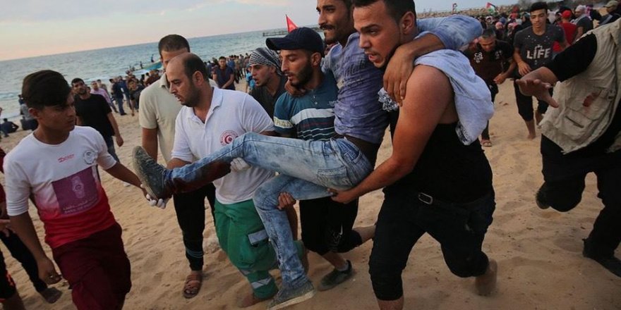 Gazze Şeridi’nin Kuzeyinde Yapılan Deniz Mitinginde 24 Kişi Yaralandı