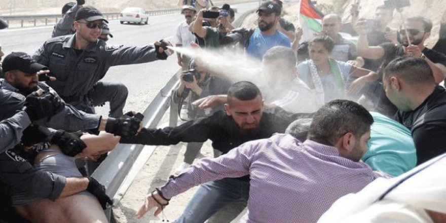 İsrail'den Han El-Ahmer Protestosuna Sert Müdahale