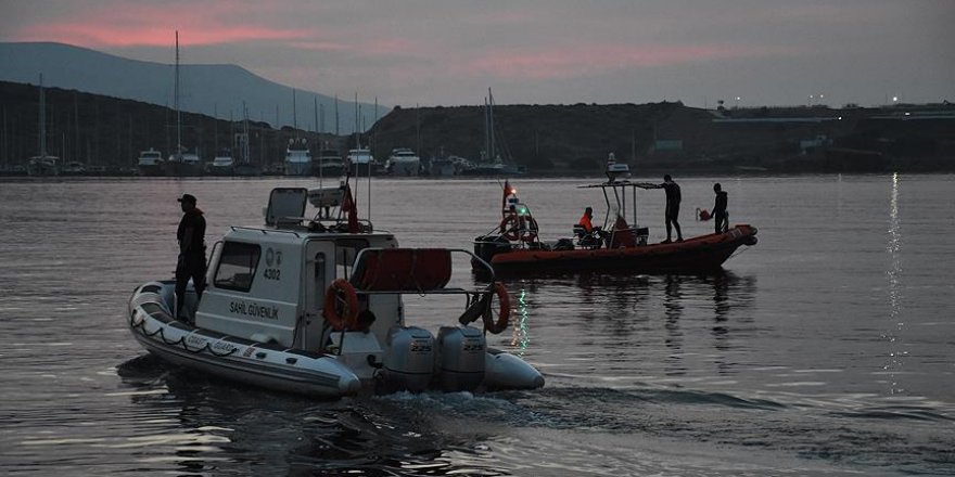 Bodrum Açıklarında  Göçmenleri Taşıyan Tekne Battı