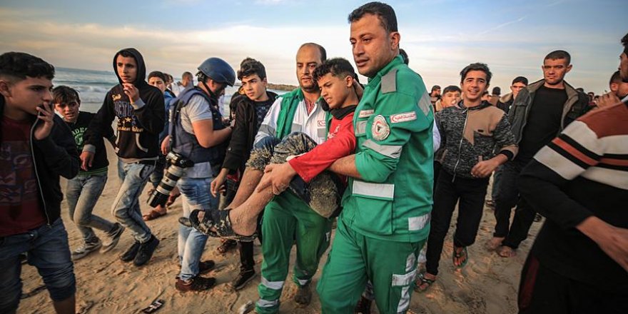 İşgal Güçleri Gazze Sahilinde 3 Filistinliyi Yaraladı