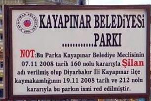 Diyarbakır'da Kürtçe Park İsimlerine Veto