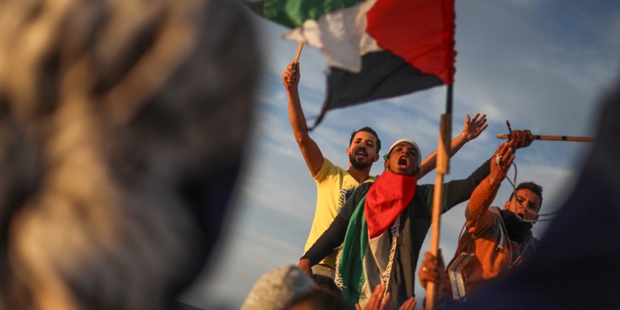 Gazze'de İsrail Ablukası Protestosu