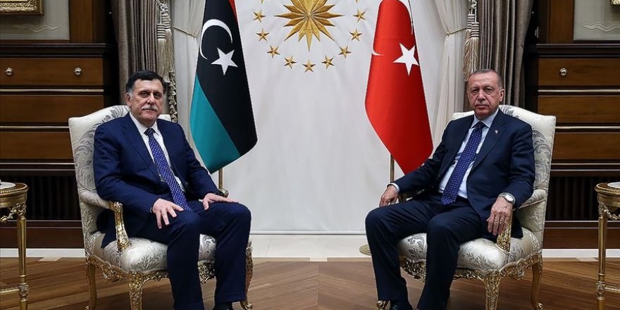 Cumhurbaşkanı Erdoğan, Fayiz Es-Serrac'ı Kabul Etti