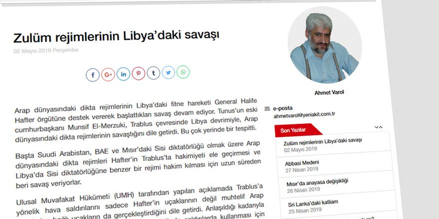 Libya’da Para İçin Savaşanlar ile Hak İçin Savaşanlar