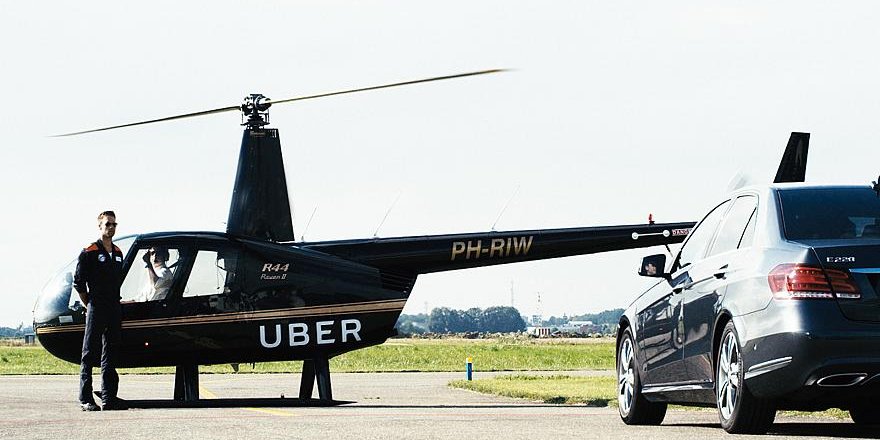 Uber Helikopter Seferlerini Başlatıyor