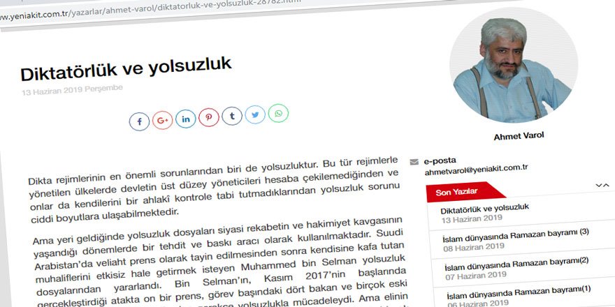 Suudi Arabistan ve Cezayir’de Siyaset ve Yolsuzluk