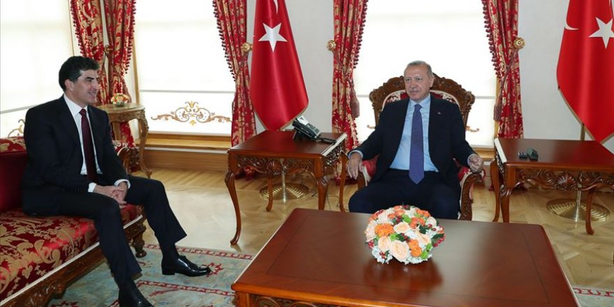 Cumhurbaşkanı Erdoğan, Barzani'yi Kabul Etti
