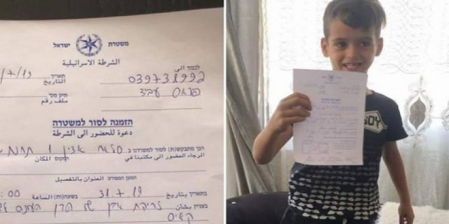 İşgalciler Şimdi de 6 Yaşındaki Filistinli Çocuğun Peşine Düştü
