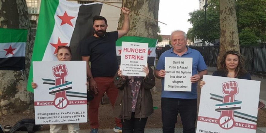 Londra'da İdlib İçin Açlık Grevi