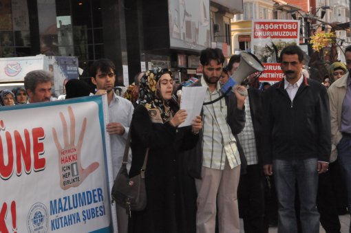 Kütahya'da 3. Başörtüsü Eylemi