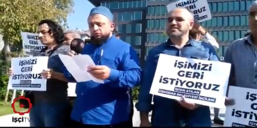 Üsküdar Belediyesinde İşten Çıkarılan İşçiler Eylem Yaptı