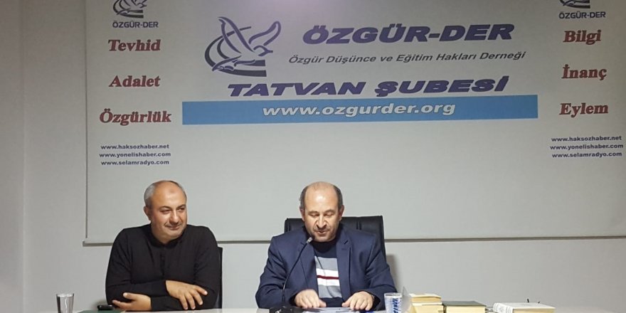 Tatvan Özgür-Der'de Bu Hafta 'İctihad ve Gerekliliği' Konuşuldu