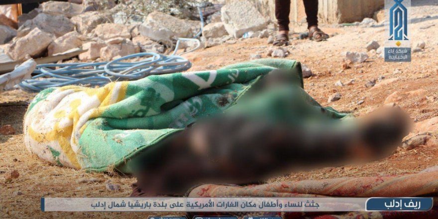 ABD Saldırısından Geriye Yanmış Kadın ve Çocuk Bedenleri Kaldı