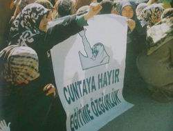 Cuntaya Hayır Pankartı... Hem de 28 Şubatta...