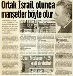 ORTAK İSRAİL OLUNCA MANŞETLER BÖYLE OLUR