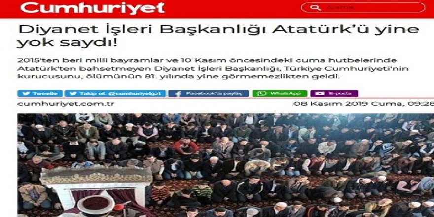 Kemalistler Diyaneti Hizaya Getirme İnatlarından Vazgeçemiyor! 