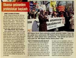 OBAMA GELMEDEN PROTESTOLAR BAŞLADI