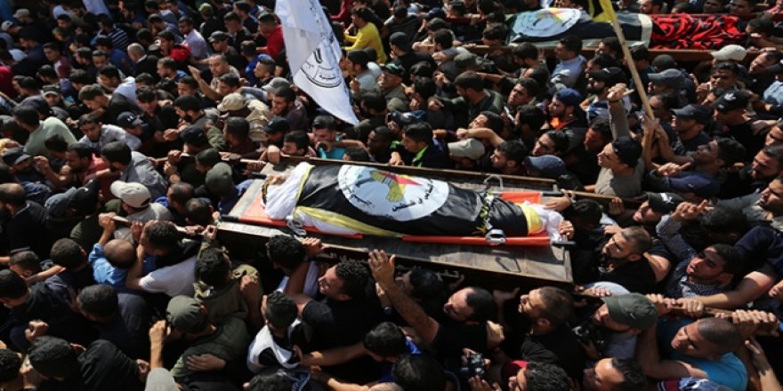 Siyonist İsrail’in Katlettiği Ebu'l Ata'nın Cenazesi Toprağa Verildi