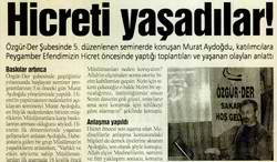 HİCRETİ YAŞADILAR