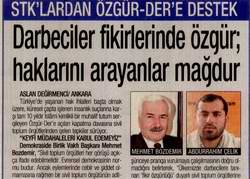 DARBECİLER FİKİRLERİNDE ÖZGÜR; HAKLARINI ARAYANLAR MAĞDUR