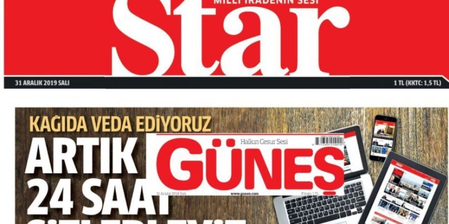 Star ve Güneş Gazeteleri Resmen Kapandı 