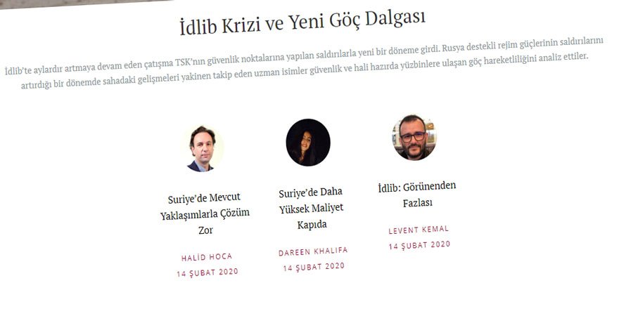 İdlib Krizi ve Yeni Göç Dalgası