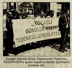 ÖZGÜR-DER DAVASINA TEPKİ
