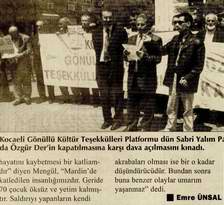 KÜLTÜR TEŞEKKÜLLERİ, ÖZGÜR DER'İN KAPATILMAK İSTENMESİNİ KINADI
