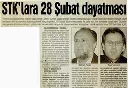 STK'LARA 28 ŞUBAT DAYATMASI
