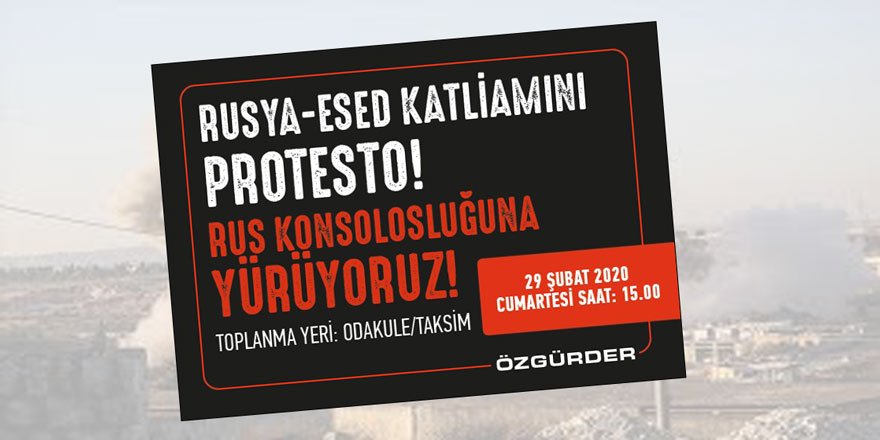 Rus ve Esed Katillerini Protesto Ediyoruz!