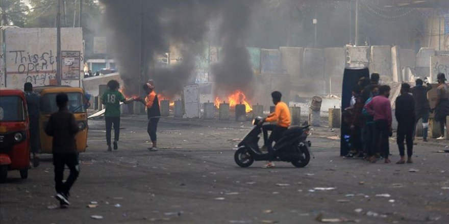 Bağdat'ta Göstericilere Müdahale: 1 Ölü