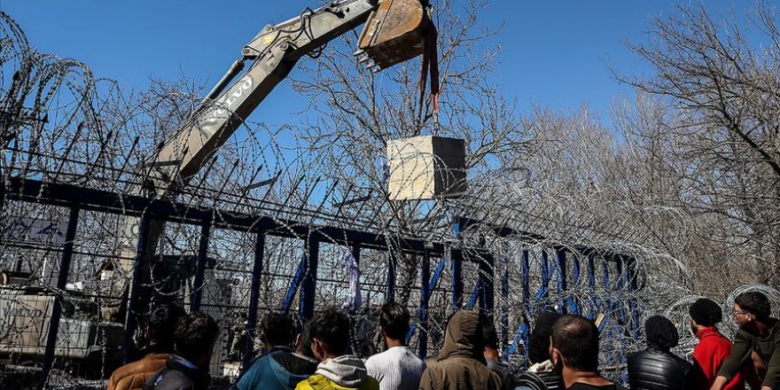 Yunanistan, Kastanies Sınır Kapısı'na Beton Bloklar Yerleştirdi