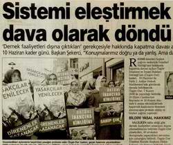 SİSTEMİ ELEŞTİRMEK DAVA OLARAK DÖNDÜ