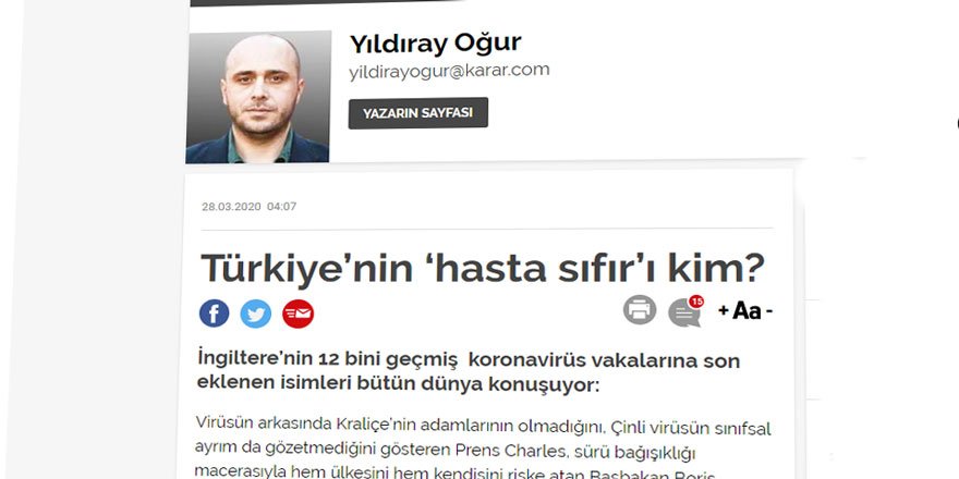 Türkiye ve Dünyada Koronavirüs Vakaları ve ‘Hasta Sıfır’ Kavramı