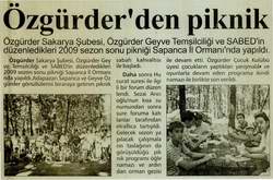 ÖZGÜRDER'DEN PİKNİK