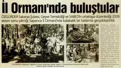 İL ORMANI'NDA BULUŞTULAR