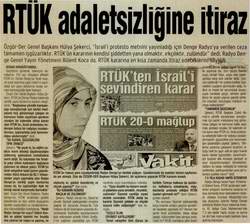 RTÜK ADALETSİZLİĞİNE İTİRAZ