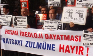 Çorumlu Müslümanlar Danıştay Zulmünü Protesto Etti