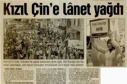 KIZIL ÇİN'E LANET YAĞDI