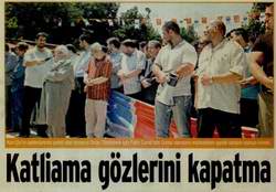 KATLİAMA GÖZLERİNİ KAPATMA
