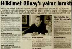ERTUĞRUL GÜNAY'I AKP SAVUNAMIYOR