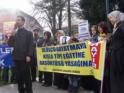 Sapanca'da Danıştay Protestosu