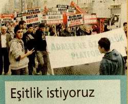 Eşitlik İstiyoruz!