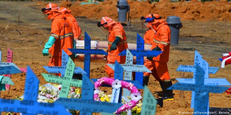 Kovid-19 Nedeniyle Son 24 Saatte Brezilya'da 1206, Meksika'da 647, Hindistan'da 375 Kişi Öldü