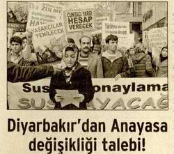 Diyarbakır'dan Anayasa Değişikliği Talebi!